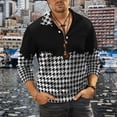 thumbnail image 2 of Vedolay Polo Shirt for Men Long Sleeve Tops Winter Basic Tops Blouse Pullover B,M, 2 of 5