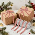 thumbnail image 7 of 5 Rolls Christmas Ribbon 1.5 inch Wide Decorative Ribbon for Gift Wrapping and Holiday Decorations Smiling Gingerbread People, 7 of 7