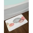 thumbnail image 2 of Abstract Bath Mat, Modern and Cool Design with Abstract Dots like and Circled Design Artwork, Non-Slip Plush Mat Bathroom Kitchen Laundry Room Decor, 29.5 X 17.5 Inches, Red Grey and Maroon, Ambesonne, 2 of 2