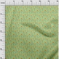 thumbnail image 3 of oneOoneCottonJerseyLightGreenFabricKidsFloralQuiltingSuppliesPrintSewingFabricByTheYard58InchWide, 3 of 4