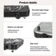 thumbnail image 3 of Wobythan 1000W Single Burner,Portable Electric Cooktop Camping Stove Mini Hot Plate Heating, 3 of 7