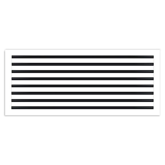 BUILDMART - 36x16 Modern AC Vent Cover - Decorative White Aluminum Air Vent - Standard Linear Slot Diffuser - Heating and Cooling Register Grille for Ceiling, Walls & Floors - Texas Buildmart