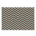 thumbnail image 1 of Geometric Circle Cutting Board, 50s Pop Art Style Triangular Stripes Spiral Hoops Retro Poster Print, Decorative Tempered Glass Cutting and Serving Board, Large Size, Maroon Sea Green, by Ambesonne, 1 of 1