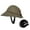 B, variant on Women's Cycling Sun Hat with ABS Shell and Wide Brim for Biking and Mountaineering, Army Green, 1 Pack