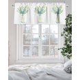 thumbnail image 5 of Eucalyptus Leaf Valances for Windows Vintage Green Leaf Plant Valance Rod Pocket Light Filtering Short Window Treatments Curtains for Kitchen Bathroom Living Room Bedroom, 1 Panel, 42 x 18 Inch, 5 of 7