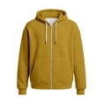 thumbnail image 5 of jiaxiM Waffle Knit Hoodies for Men Full Zip Sweatshirt Hooded with Pocket Loose Fit Drawstring Athletic Jackets, 5 of 5
