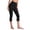 Black, variant on Women's High Waisted Yoga Capris Butt Lifting Workout Leggings Squat Proof Athletic Pants for Gym Running Casual Wear
