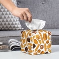 thumbnail image 6 of Picia Coffee Bun Hot Dog Pattern Tissue Box Cover,PVC Leather Square Holder,Tissue Box Holder with Magnetic Bottom,Facial Paper Organizer Dispenser-5.2"X5.2"X5.2", 6 of 8
