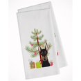 thumbnail image 1 of Arbre de Noël & Serviette de Cuisine Blanche Doberman - Lot de 2, 1 of 1