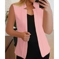 thumbnail image 2 of MORTTIC Women's Sleeveless Vest Blazer, Casual Open Front Work Office Jacket, S-5XL, 2 of 6