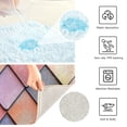 thumbnail image 3 of Yayeee Bath Rug for Bathroom Floor Non Slip Rectangle Fluffy Soft Absorbent Mat, 16"x24", Pink Shimmering Pattern, 3 of 7