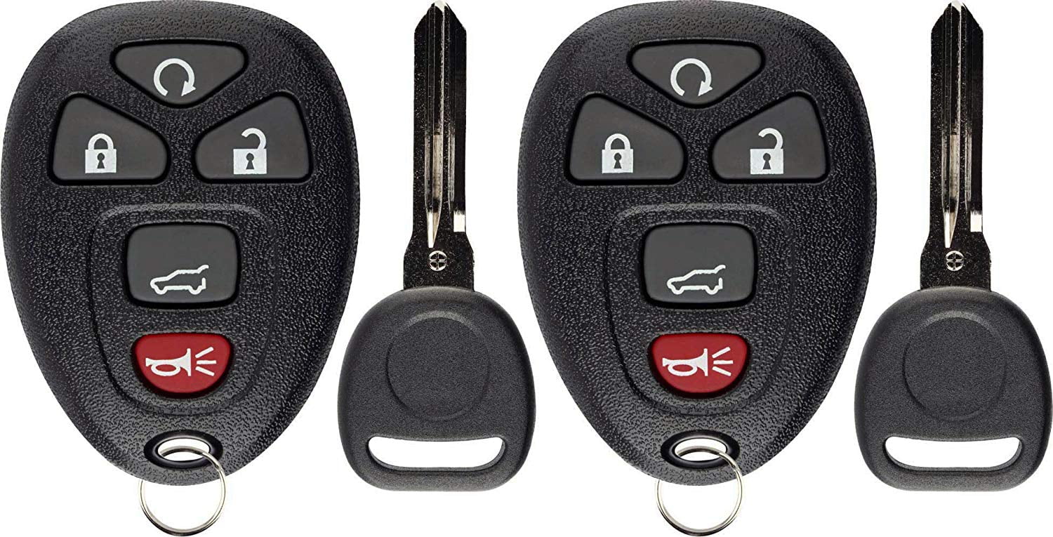 2 Red Keyless Entry Remote Start Key Fob Clicker Control Power OUC60270 15913415 
