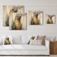 thumbnail image 4 of Designart "Inquisitive Sea Lion I" Animals Print on Natural Pine Wood, 4 of 5