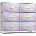 thumbnail image 1 of Sorbus Dresser with 6 Drawers Storage Chest Organizer Nightstand Steel Frame Wood Top & Handles, 1 of 6