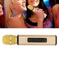 thumbnail image 4 of Karaoke Wireless Microphone, Handheld Multifunction Rechargeable Reverberation Portable Singing Microphone  For Smartphones For PC Gold, 4 of 8
