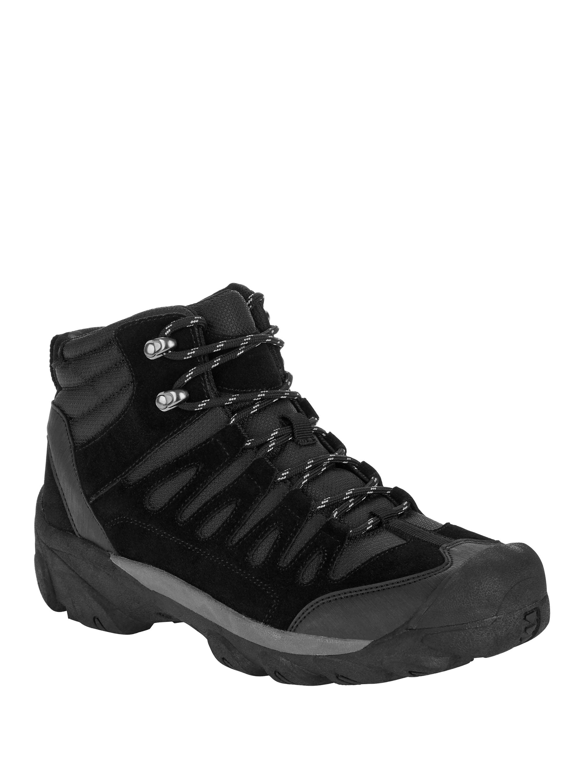 black leather hiking boots mens