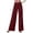 Wine, variant on GJSYRH Womens High Waisted Cropped Wide Leg Stretchy Straight Pants Trousers with Pockets