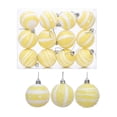 thumbnail image 3 of Fwttom 2.4" Christmas Ball Ornaments Set Shatterproof Multicolor Striped Merry Christmas Tree Decorations for Holiday Gifts Hanging Xmas Decor,, 3 of 9