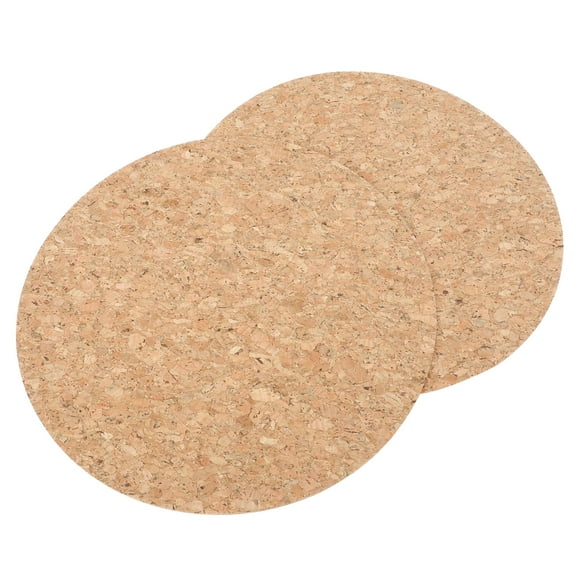 MRLESS 2-Pack Cork Mouse Pad Round Double-Sided Mat Cup Holder Coaster