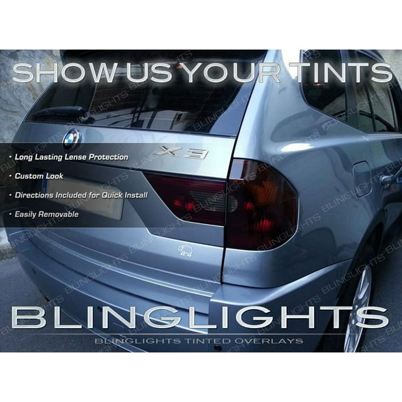 For BMW X3 e83 f25 Tinted Tail Light Smoked Lamp Overlays Kit Protection Film
