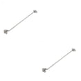 thumbnail image 4 of Speravity Pestillo de gancho y ojo de acero inoxidable grueso con tornillos de montaje para herrajes para ventanas de puertas de granero material Gancho de 16 pulgadas (0140) 2Conjunto, 4 of 6
