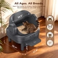 thumbnail image 3 of PalNests Automatic Cat Litter Box Self-Cleaning with Safety Protection, Liners, Front Entry Step Included, Dark Gray, 3 of 10