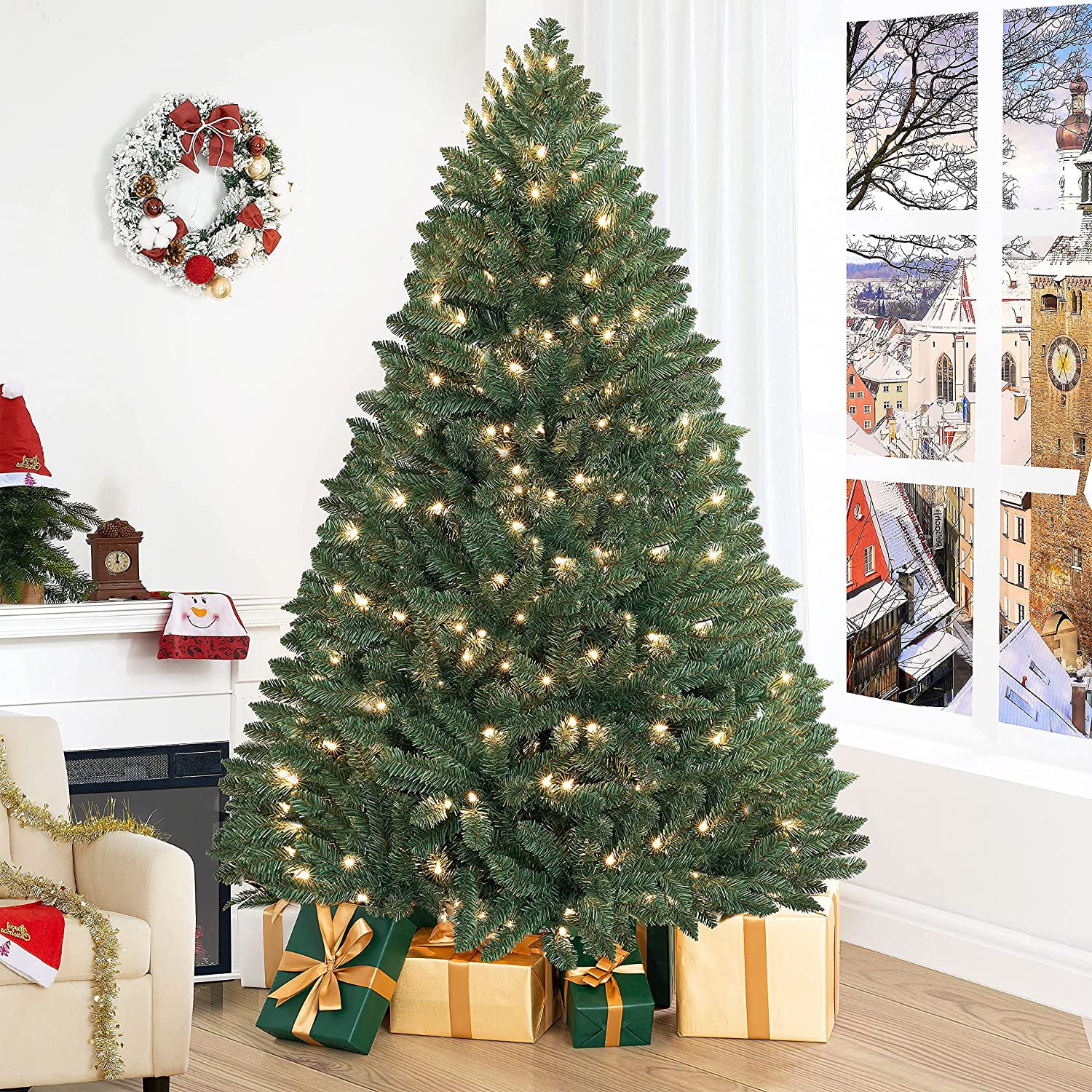 Holiday Time Unlit Donner Fir Artificial Christmas Tree For, 60% OFF