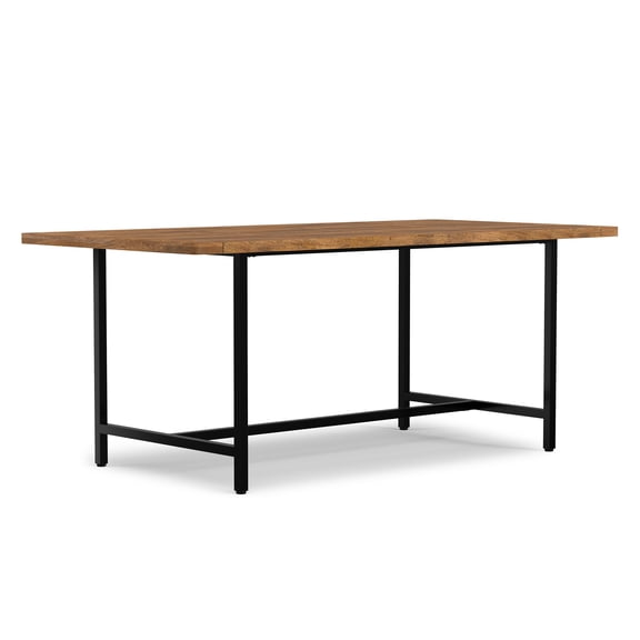 Simpli Home Simpli Home Campbell 72 inch x 36 inch Rectangle Modern Industrial Dining Table in Burnt Wax
