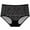 Womens Underwear Panties Black, variant on ylioge Lace Underwear for Women Plus Size M-4XL Trendy Mid Waisted Panties Ladies Lightweight Solid Breathable Stretchy Briefs