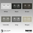 thumbnail image 4 of Karran USA QU-810-BI-PK1  Quartz Granite 32" Undermount Double Basin Bisque Quartz Composite KItchen Sink, 4 of 13