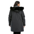 thumbnail image 5 of Womens Down Coat Thickened Down Jacket Long Coat Jacket with Removable Big Faux Fur Trim Winter Down Outwear Coat Plus Size, 5 of 7