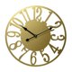 thumbnail image 2 of Reloj de pared de 16 pulgadas, fácil de instalar, electrónico, fácil de leer, moderno, redondo, silencioso. Oro, 2 of 9