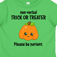 thumbnail image 4 of Inktastic Non-Verbal Trick or Treater with Cute Pumpkin Boys or Girls Toddler T-Shirt, 4 of 5