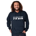 thumbnail image 4 of Course Im Right Im Bob Men's Big & Tall Graphic Hoodie Brisco Brands 3X, 4 of 5