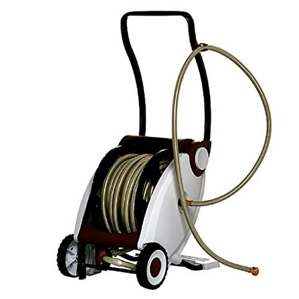 Garden Power Foot Crank Powered Hose Reel with 75foot Hose Walmart