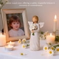 thumbnail image 4 of Guardian Angel Daisy Figurine, Home Decor Emotional Gift for Memorial & New Beginnings, Congratulations Gifts for Women Retirement, New Job, Promotion, 4 of 7