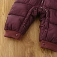 thumbnail image 2 of Eltusu Baby Boys Winter Jumpsuits, Hooded Comfy Long Sleeve Full Zip Thermal Coats Red Size 15-24 Months, 2 of 5