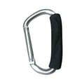 thumbnail image 1 of Soidarity Hebilla de esponja recortada, accesorios grandes para acampar, mosquetón de gran tamaño, cierre de Metal, gancho en forma de anillo en D, Escalada Plata 140*80mm Soidarity HW5524-06, 1 of 6