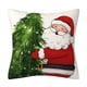 thumbnail image 5 of Fundas de Almohada Navideñas,Adornos Navideños de ,Fundas de Almohada Clásicas de Lino a Cuadros Negros y Rojos para Sofá,Silla,Cama,Hogar(B)(4 piezas), 5 of 5