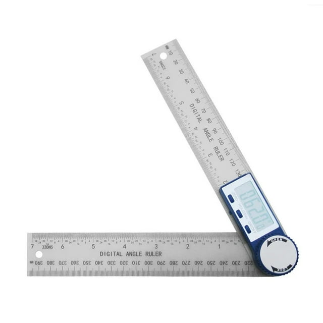 Deux en un Affichage Numérique Règle d'Angle Multifonction Grand Écran Étrier en Plastique Vernier Étrier 1 Pce, Longue Durée