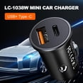 thumbnail image 4 of Cargador De Coche De Carga Rápida Qc3.0 Cargador De Coche De 38 W Cargador De Teléfono De Doble Puerto Usb De Metal Monstrate EL016422-02, 4 of 5