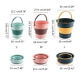 thumbnail image 5 of Jesscasday 16.8L Collapsible Bucket,Cleaning Bucket Mop Bucket Folding Foldable Small Plastic Water Supplies for Outdoor Garden, 5 of 12