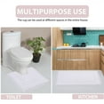 thumbnail image 4 of Home Weavers Inc Home Weavers Casual Elegence Bathmat Absorbent Cotton Machine Washable, Reversible Bath Rug White 21"x34", 4 of 5