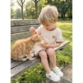 thumbnail image 6 of BemeyourBBs Toddler Baby Boys Summer Clothes Infant Baby Boy Mothers Day Outfits Waffle Knit Bear Letter Embroidery Short Sleeves T-Shirt and Elastic Shorts Set, 6 of 9