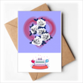thumbnail image 1 of July Eternal Silver Valentines Day Happy Birthday Greeting Cards Envelopes Blank, 1 of 3