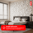 thumbnail image 2 of Panel Decorativo Geométrico OKAERI Pared 16pzs Impermeable 3D 30x30, 2 of 9