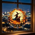 thumbnail image 6 of Fmbmuo Party Halloween Witch-Themed Acrylic Hanging Sign , Window Cute Spooky Wall Suncatcher Hanging Decorations , Front Door for Indoor Outdoor, 6 of 6