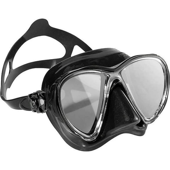 Cressi DS336950 Scuba Diving Big Eyes Evolution Mask Black/HD Mirrored Lenses