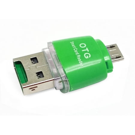 Micro USB 2-in-1 OTG Micro SD Memory Card Reader Adapter for Samsung Devices -