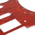 thumbnail image 3 of Electric Guitar Pickguard PVC Plastic Guard Scratch Board Front Plate Panel Cover Instrument Accessories Red Turtle Shell Color GSSH69, 3 of 8